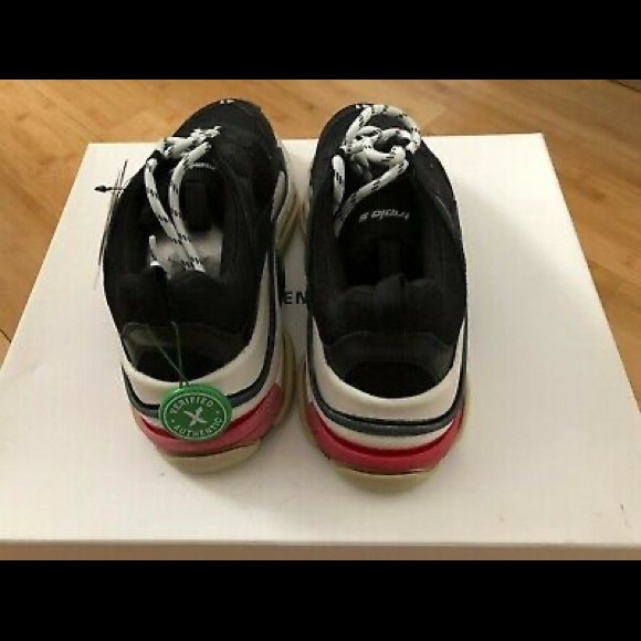 GT Batch Balenciaga Triple S Black White Red main image 4
